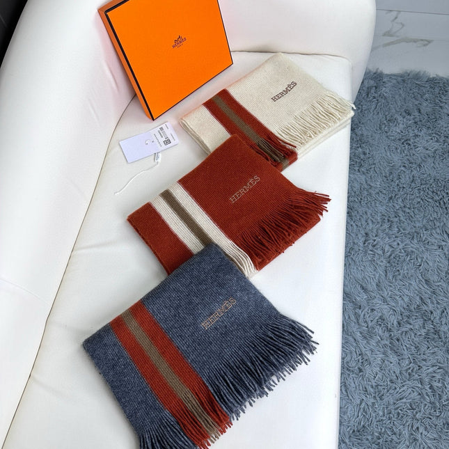 SCARF 180 CM IN SLATE GRAY CASHMERE 356236