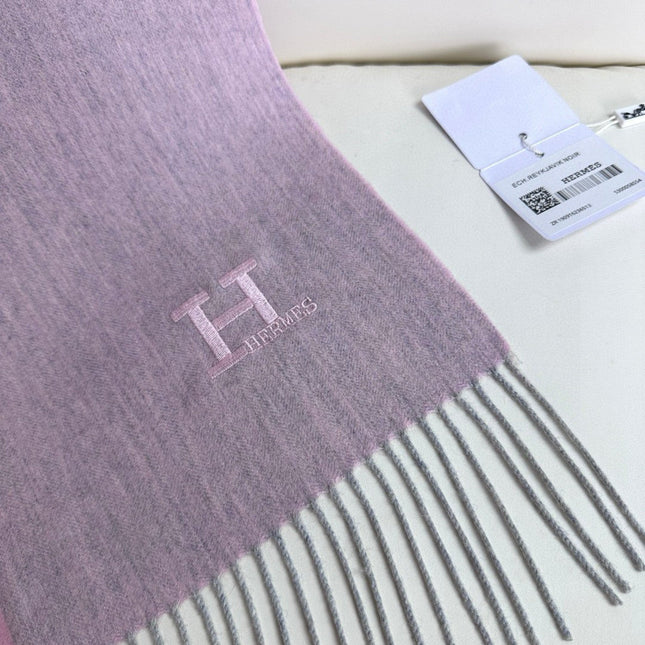 SCARF 190 CM IN BLUSH PINK CASHMERE 364766