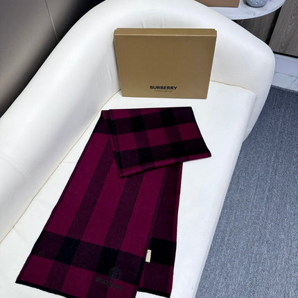 SCARF 180 CM IN MULBERRY PURPLE CASHMERE 403871