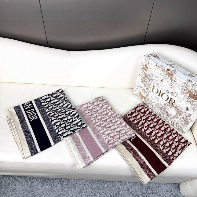 MONOGRAM SQUARE SCARF 140 CM IN BLACK MIX WHITE  CASHMERE AND SILK 413742