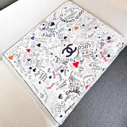 CHANEL 25S SCARF 90 IN SILK 730662