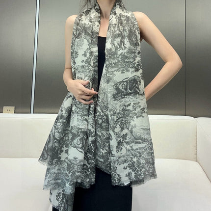 DIOR 26S SCARF 180CM IN CASHMERE 313225