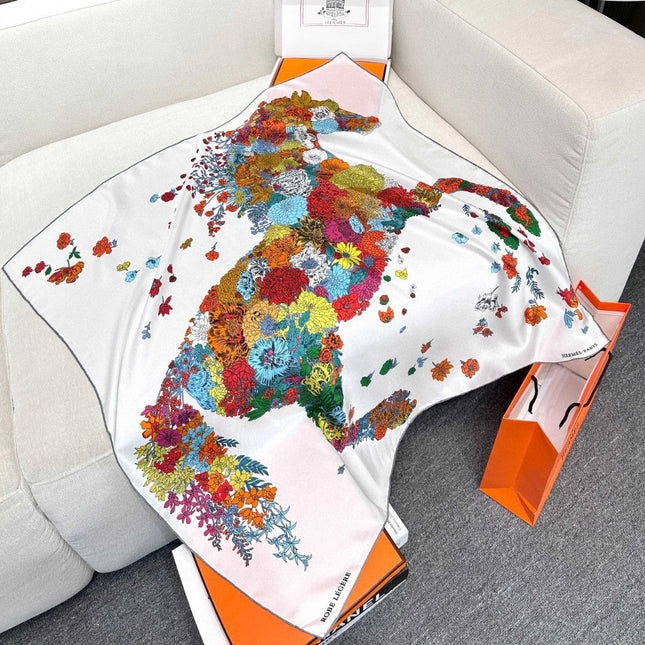 HERMES 25S SCARF 90 IN SILK 729028