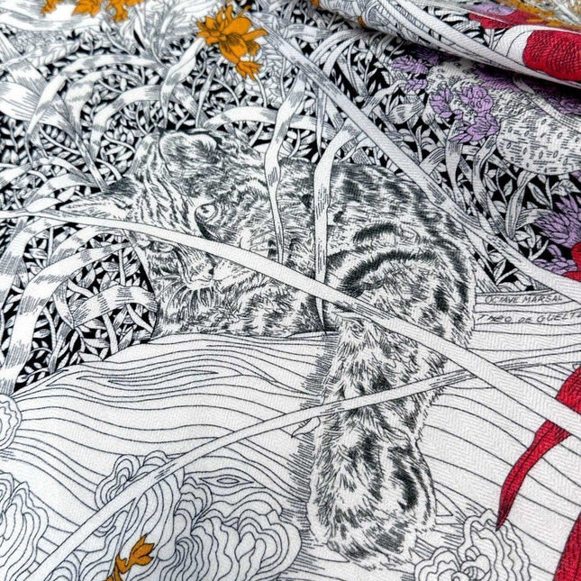 HERMES 25S SCARF 135 IN CASHMERE SILK 733938