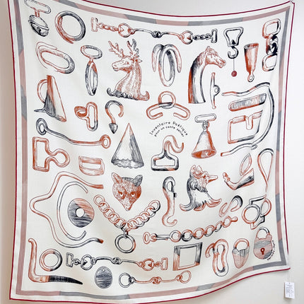 HERMES 25S SCARF 135 IN CASHMERE SILK 854592