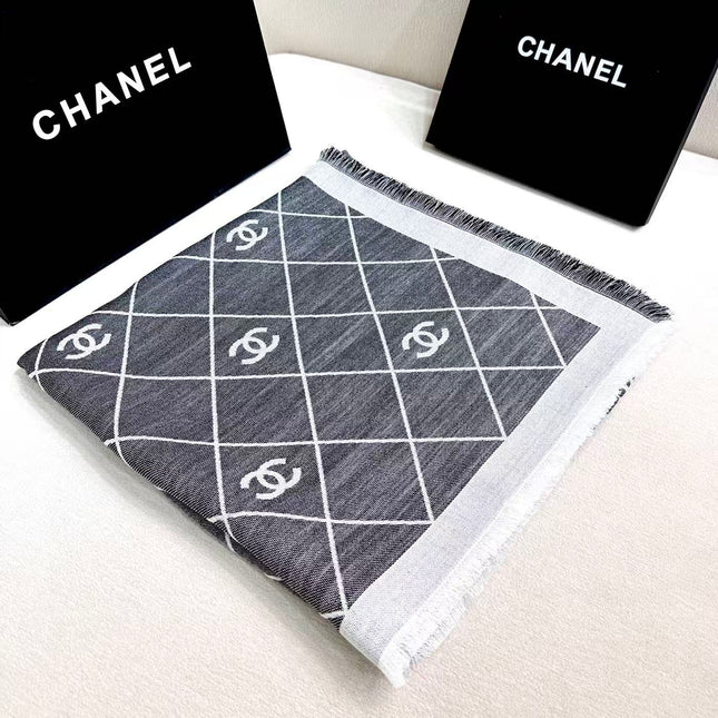 CHANEL 26S SCARF 140 IN CASHMERE AND SILK 304552