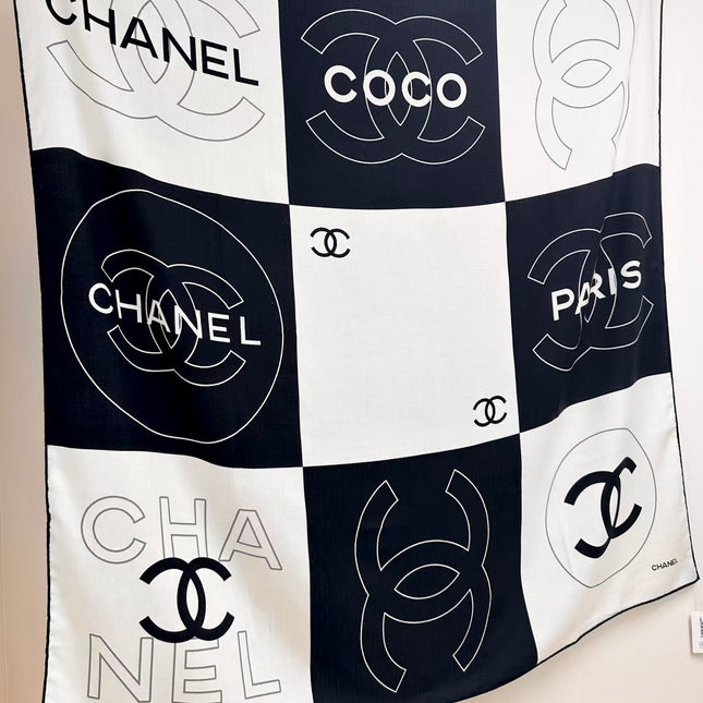 CHANEL 26S SCARF 135 IN SILK 309414