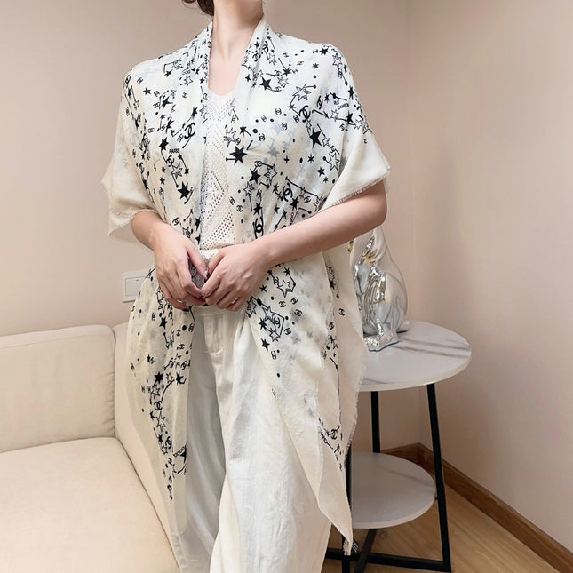 CHANEL 26S SCARF 140 IN SILK 309773