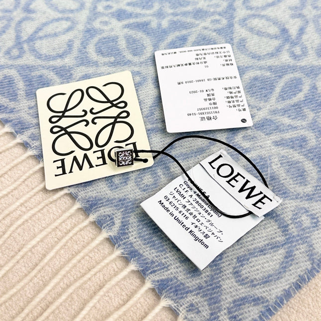 LOEWE 26S SCARF 180 IN CASHMERE WOOL 266430