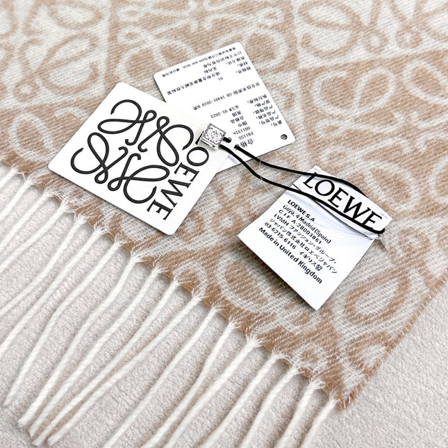 LOEWE 26S SCARF 180 IN CASHMERE WOOL 266432