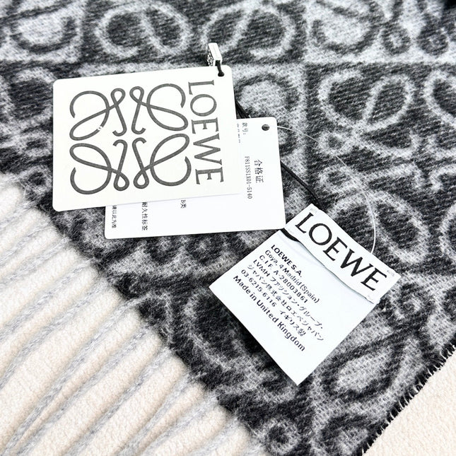 LOEWE 26S SCARF 180 IN CASHMERE WOOL 266433