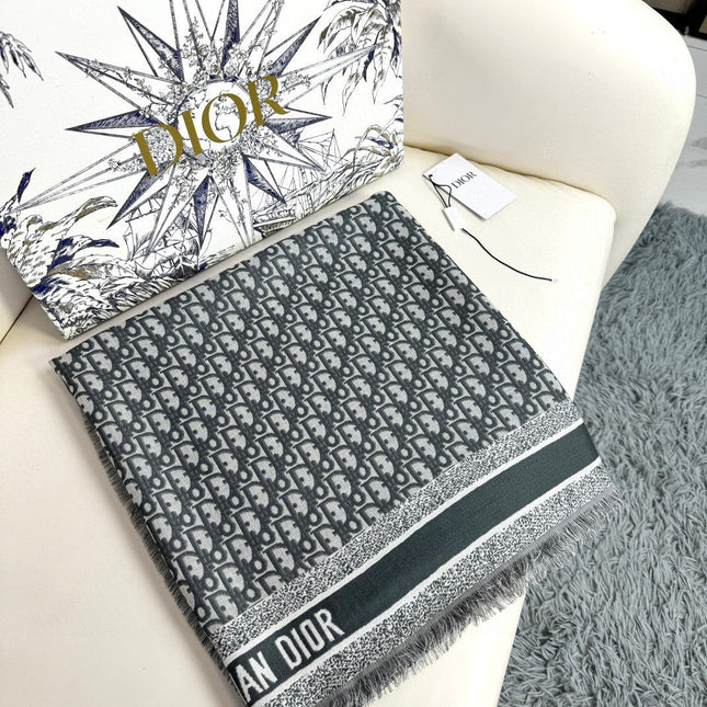DIOR 26S SCARF 140CM IN CASHMERE SILK 313215