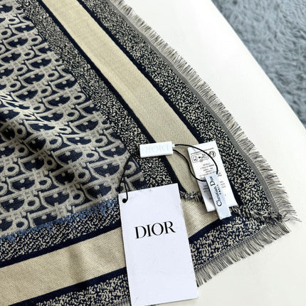 DIOR 26S SCARF 140CM IN CASHMERE SILK 313216