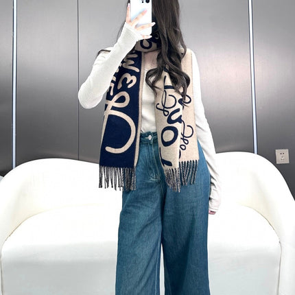 LOEWE 26S SCARF 180 IN CASHMERE WOOL 297945