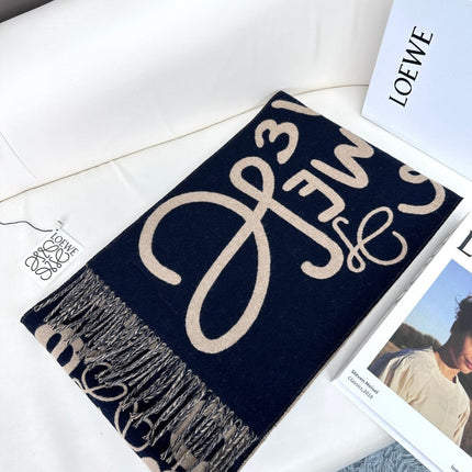 LOEWE 26S SCARF 180 IN CASHMERE WOOL 297945