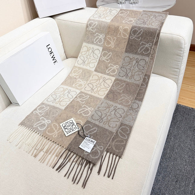 LOEWE 26S SCARF 180 IN CASHMERE WOOL 303185