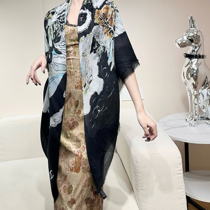 CHANEL 26S SCARF 140 IN SILK 309768