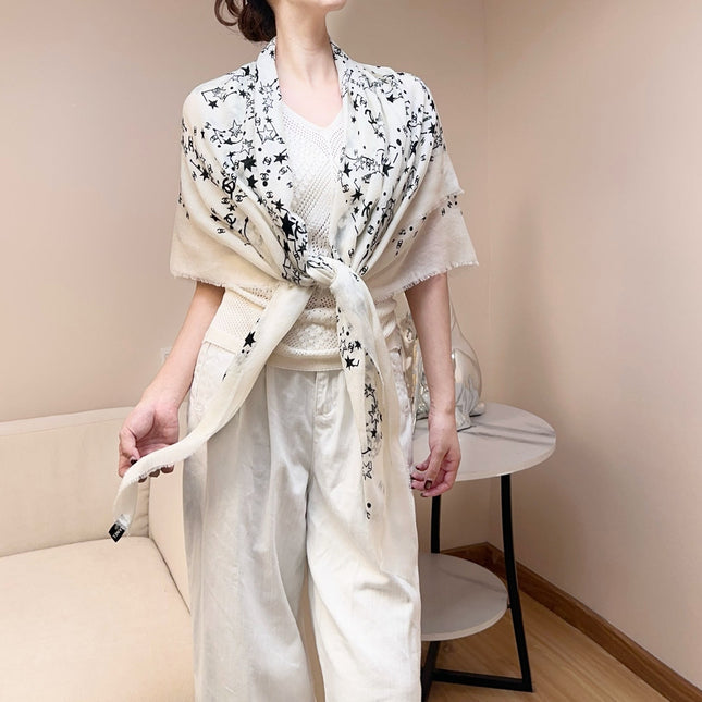 CHANEL 26S SCARF 140 IN SILK 309773