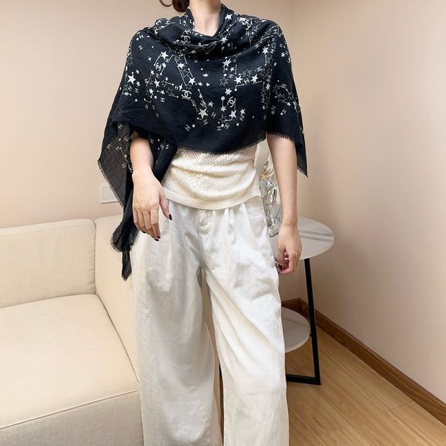 CHANEL 26S SCARF 140 IN SILK 309774
