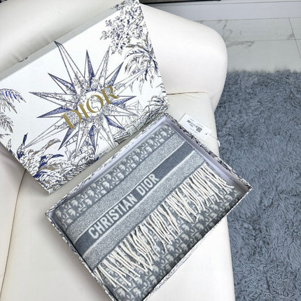 DIOR 26S SCARF 200CM IN CASHMERE 309435
