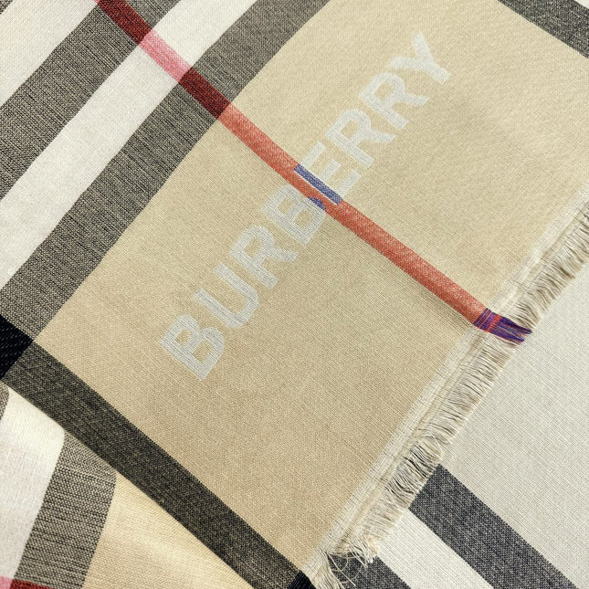 BURBERRY 26S SCARF 220CM IN CASHMERE SILK 303203