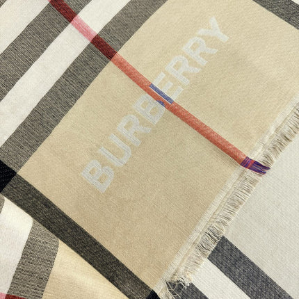 BURBERRY 26S SCARF 220CM IN SILK CASHMERE 303203