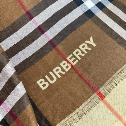 BURBERRY 26S SCARF 220CM IN CASHMERE SILK 303204