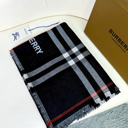 BURBERRY 26S SCARF 220CM IN SILK CASHMERE 303205