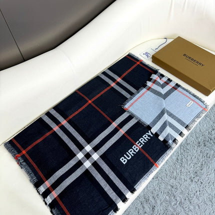 BURBERRY 26S SCARF 220CM IN SILK CASHMERE 303205