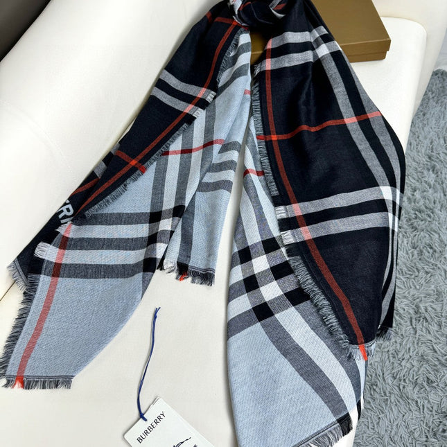 BURBERRY 26S SCARF 220CM IN SILK CASHMERE 303205