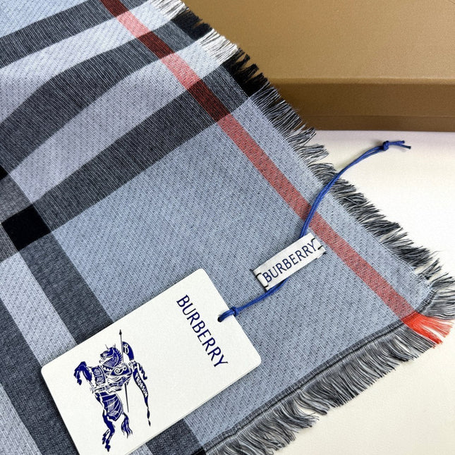BURBERRY 26S SCARF 220CM IN SILK CASHMERE 303205