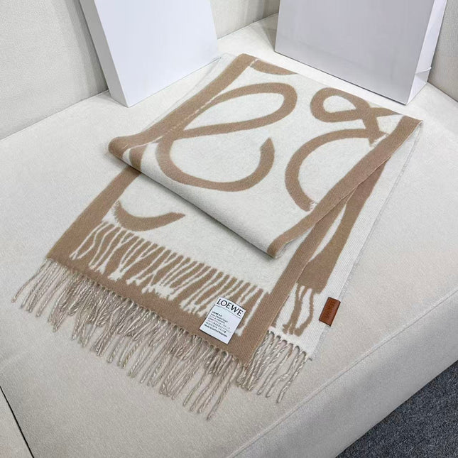 LOEWE 26S SCARF 180 IN CASHMERE WOOL 311814