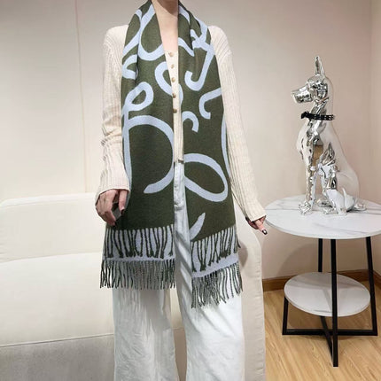 LOEWE 26S SCARF 180 IN CASHMERE WOOL 311815