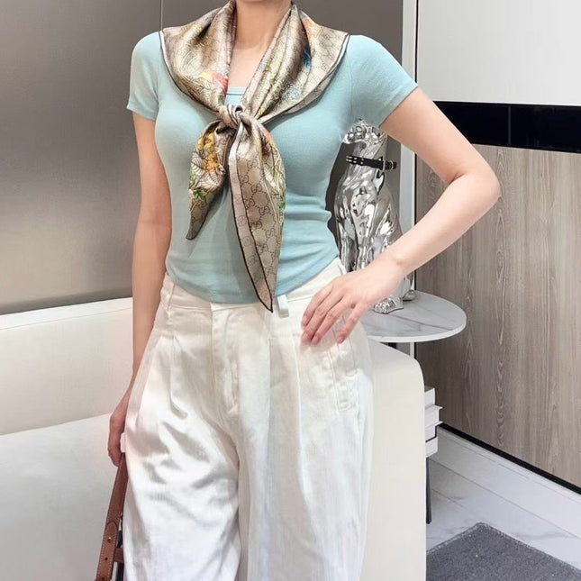 GUCCI 26S SCARF 90 IN SILK 315010