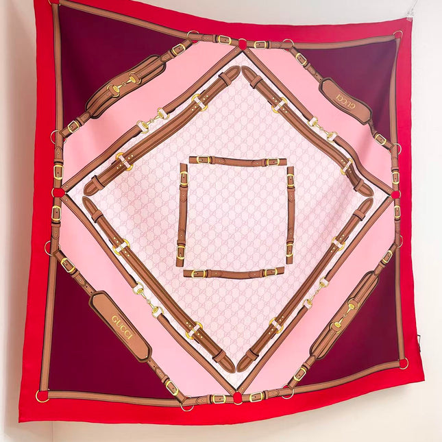GUCCI 26S SCARF 90 IN SILK 309786