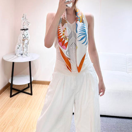 HERMES 26S SCARF 88 IN SILK 303219