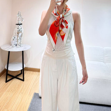 HERMES 26S SCARF 88 IN SILK 303221