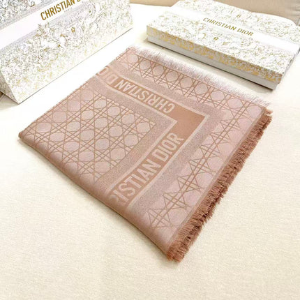 DIOR 26S SCARF 140CM IN CASHMERE SILK 303196