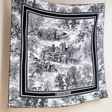 DIOR 26S SCARF 90CM IN SILK 305979