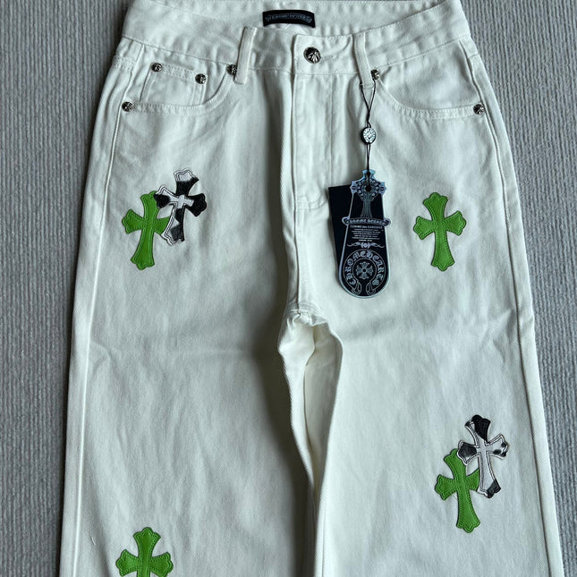 CHROME STRAIGHT-LEG DENIM JEANS 269625