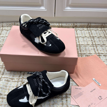 MIUMIU 26S SNEAKERS IN BLACK SUEDE 02