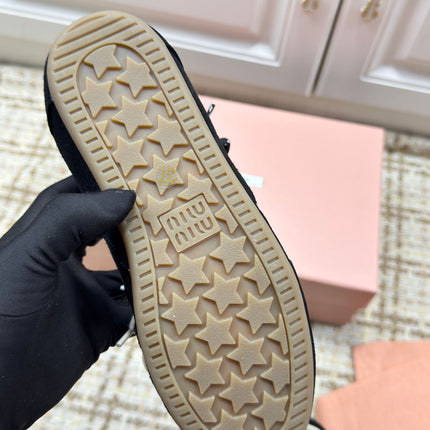 MIUMIU 26S SNEAKERS IN BLACK SUEDE 02