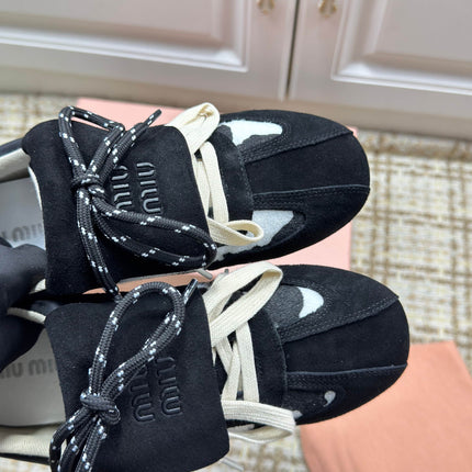 MIUMIU 26S SNEAKERS IN BLACK SUEDE 02