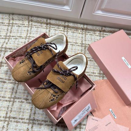 MIUMIU 26S SNEAKERS IN DARK BROWN SUEDE 01