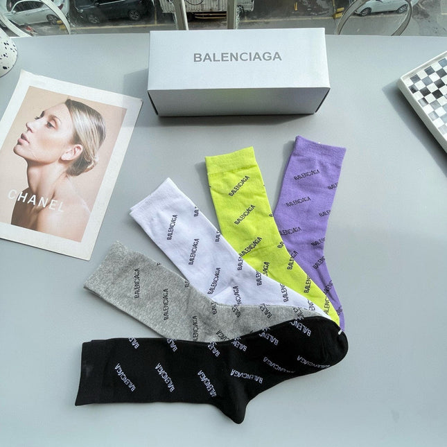 BALENCIAGA 26S CREW SOCKS 524906 (1 BOX)