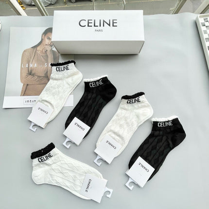 CELINE 26S ANKLE SOCKS 537941 (1 BOX)