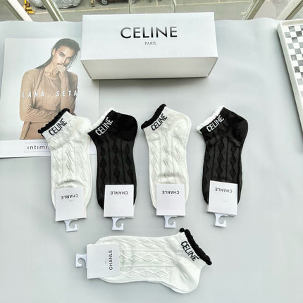CELINE 26S ANKLE SOCKS 537941 (1 BOX)