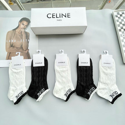 CELINE 26S ANKLE SOCKS 537941 (1 BOX)