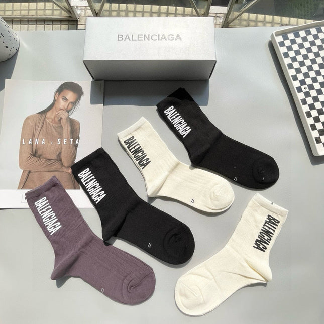 BALENCIAGA 26S CREW SOCKS 561313 (1 BOX)