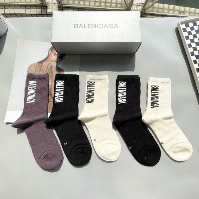 BALENCIAGA 26S CREW SOCKS 561313 (1 BOX)